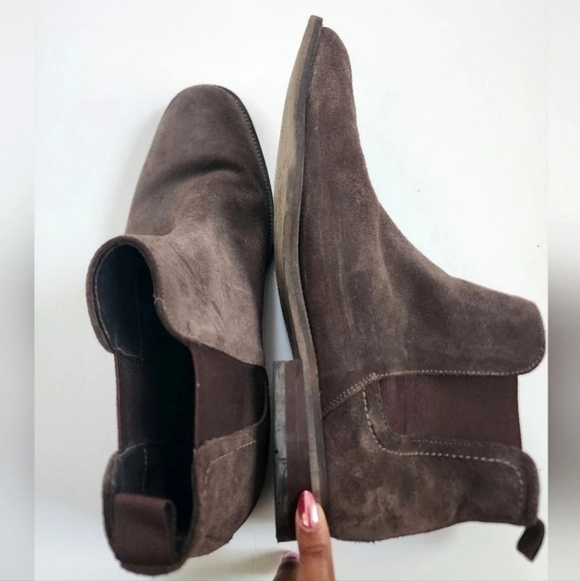 Section X Suede Chelsea Boots Brown Slip On Ankle Boot Size 12 main image 6
